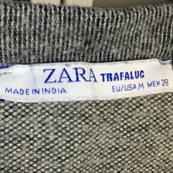 ZARA TRF Trafaluc Gray Sweater, Medium - Picture 5 of 5